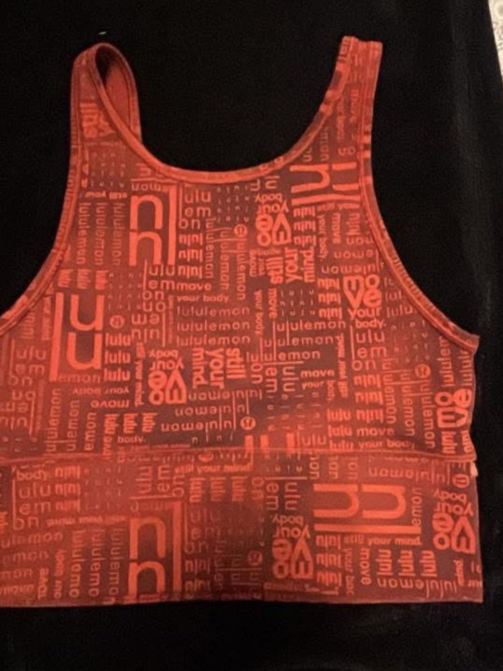 lululemon athletica Red Graphic Sports Bra